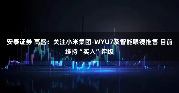 安泰证券 高盛：关注小米集团-WYU7及智能眼镜推售 目前维持“买入”评级